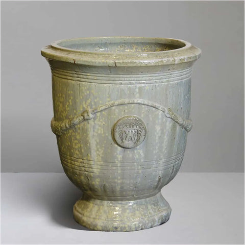 Glacier French Style Glazed Urn