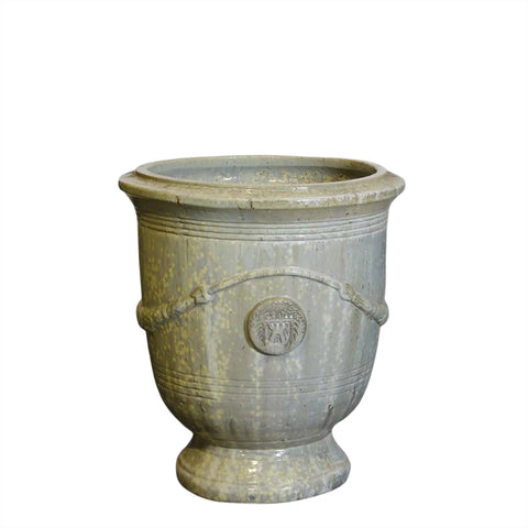 Glacier French Style Glazed Urn