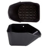 Image of Black plastic gro wall 4.5 container pot showing side view and top view on a  white background