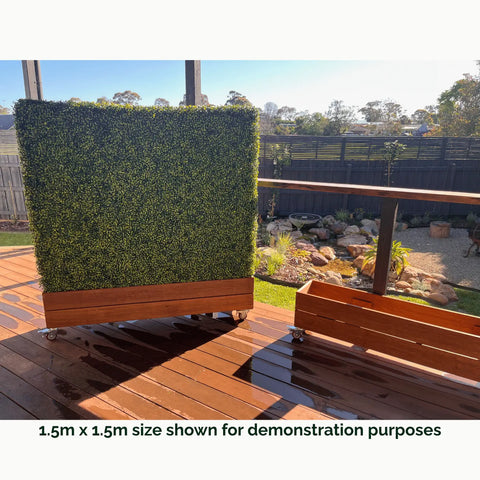 Artificial Mixed Boxwood Freestanding Hedge 50cm x 1m x 30cm