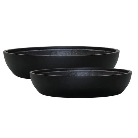 Sierra Lightweight Cratera Bowl Planter Set of 2 Sizes