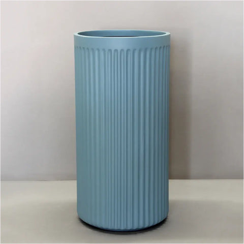 Sierra Doric Cylinder Pot Planter Winter Sky Large