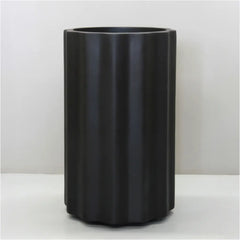 Tau Vattra Lightweight Fluted Fibreglass Tall Planter