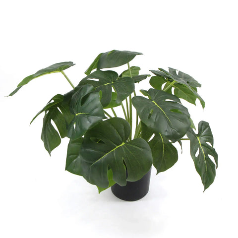 Potted Artificial Monstera Deliciosa Plant With Real Touch Leaves 50cm