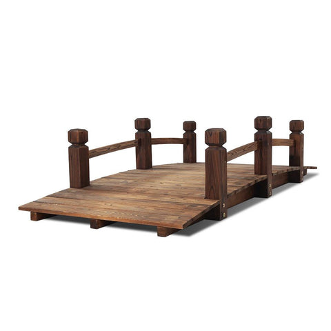 160cm Outdoor Wooden Rustic Bridge