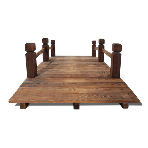 160cm Outdoor Wooden Rustic Bridge