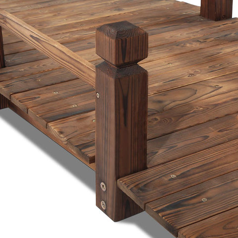 160cm Outdoor Wooden Rustic Bridge
