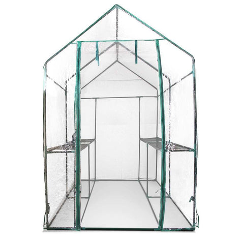 1.9m x 1.2m Transparent Walk In Green House
