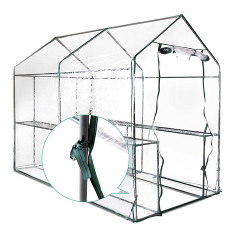 1.9m x 1.2m Transparent Walk In Green House