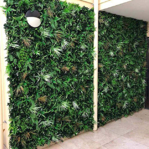 Wild Tropics Artificial Vertical Garden Panel installed on wall
