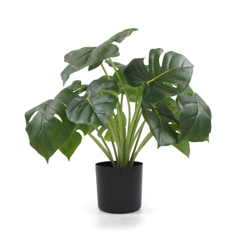 Potted Artificial Monstera Deliciosa Plant With Real Touch Leaves 50cm