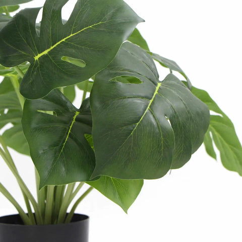 Potted Artificial Monstera Deliciosa Plant With Real Touch Leaves 50cm
