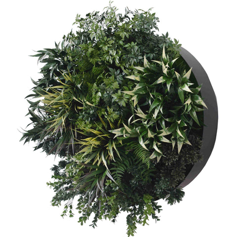 60cm Outdoor Artificial Green Wall Disc UV Stabilised