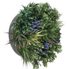 Image of 60cm Outdoor Artificial Lavender Green Wall Disc UV Stabilised