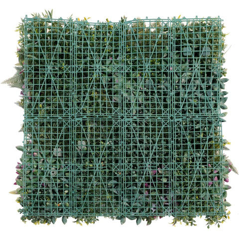Rear Mesh View Of The Artificial Country Fern Recycled Vertical Garden Panel