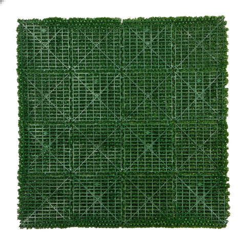 Artificial Dark Moss Green Wall Panel 1m x 1m UV Stabilised