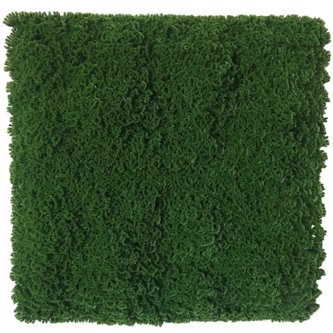 Artificial Dark Moss Green Wall Panel 1m x 1m UV Stabilised