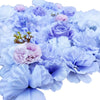 Image of Artificial Flower Wall Backdrop Panel 40cm X 60cm Faux Purple Lilac