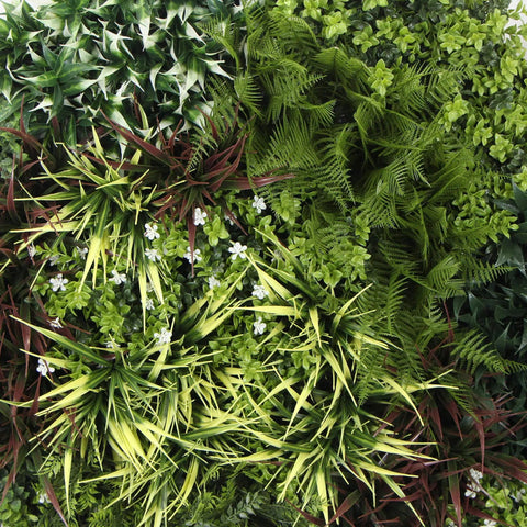 Artificial Green Wall Disc Art 90cm Green Field UV Resistant - Black