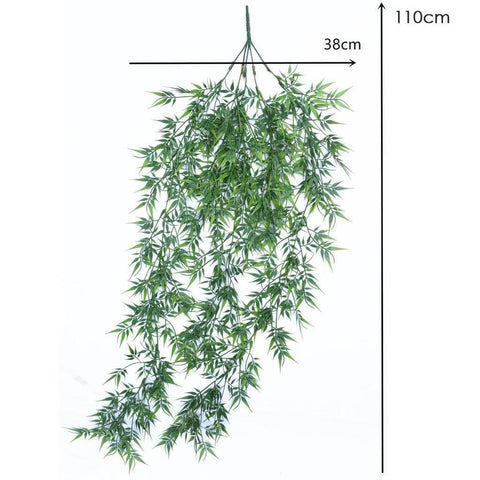 Artificial Hanging Dense Bamboo Leaf Trail UV Stabilised 110cm