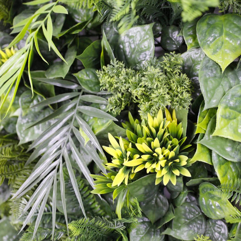 Artificial Hawaiian Fern Vertical Garden Panel 1m x 1m UV Stabilised