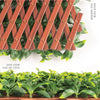 Image of Side and back views of the Artificial Jasmine Hedge Extendable Trellis Screen