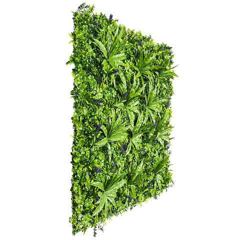 Artificial Lavandula Vertical Garden 1m x 1m Plant Wall Screening Panel UV Protected