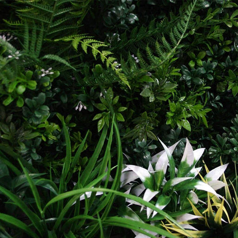 Artificial Lush Forest Panel Close Up Of foliage