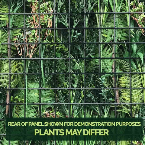 Rear metal frame of the Artificial Lush Forest 1m x 1m Plant Wall Panel UV Stabilised