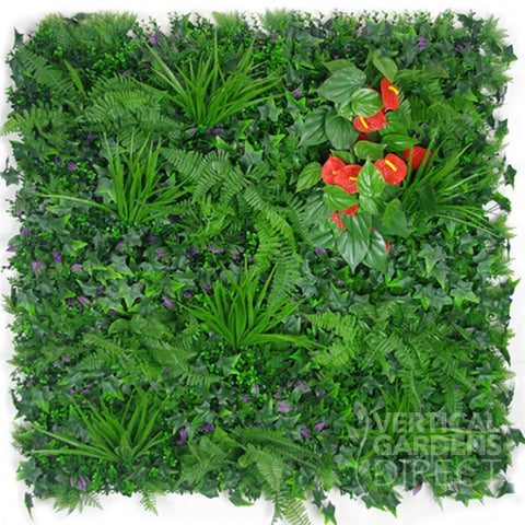 Artificial Mixed Jungle Vertical Garden Sample