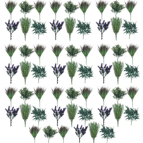 Artificial Native Plant Stems Variety Pack, UV Stabilised