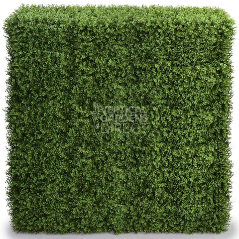 Artificial Natural Buxus Freestanding Hedge 1m x 1m x 30cm UV Stabilised