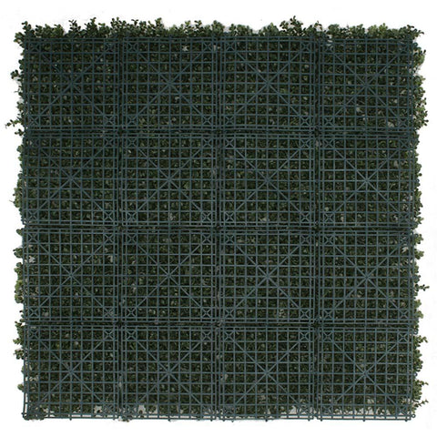 Rear backing frame of the Artificial Premium Natural Buxus 1m x 1m Hedge Panel UV Stabilised