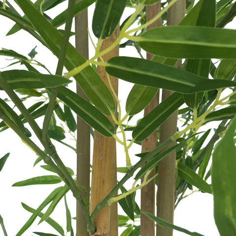 Artificial Real Touch Bamboo Leaves On Natural Trunk 180cm