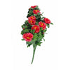 Image of Artificial Red Rose Bunch 45cm UV Stabilised