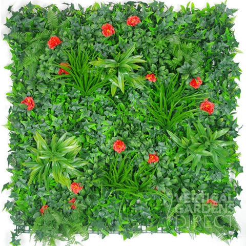 Artificial Tropical Hibiscus Vertical Garden Sample