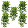 Image of Artificial Variegated Philodendron Hanging Plant Foliage Bunch 100cm