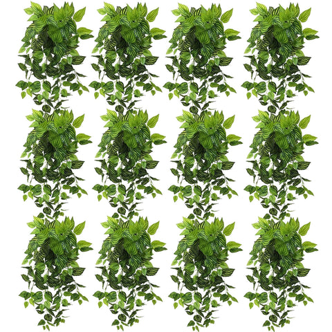 Artificial Variegated Philodendron Hanging Plants 100cm Bulk Pack of 12