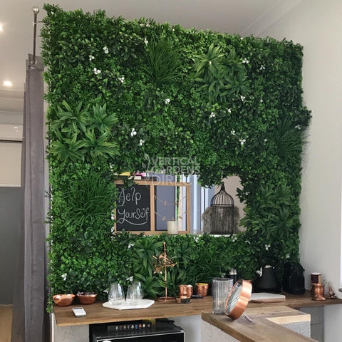 Artificial White Oasis Vertical Garden Sample