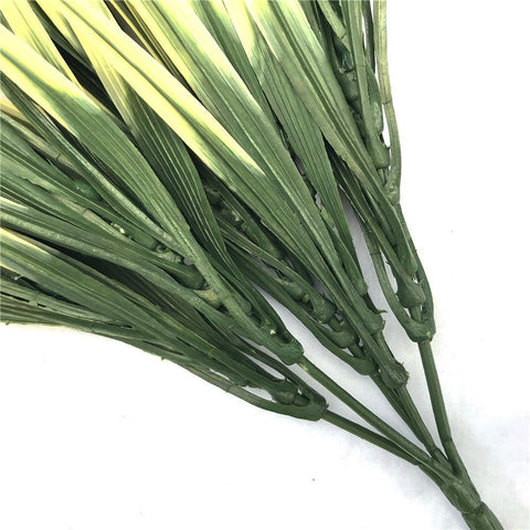 Artificial Yellow Tipped Grass Stem 35cm UV Stabilised