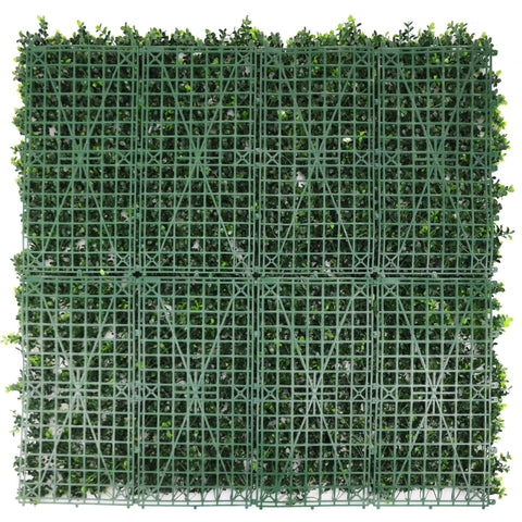 rear mesh of flowering buxus artificial plant panel