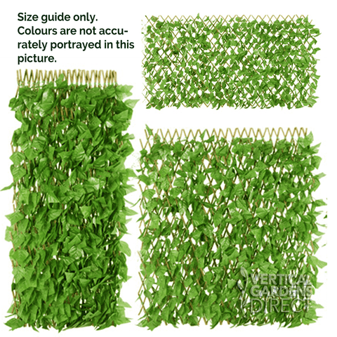 Expandable Artificial Photinia Leaf Trellis Screen 2m x 1m UV Stabilised