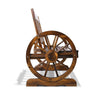 Image of Gardeon 2 Person Wooden Wagon Wheel Bench Seat - Natural Grain