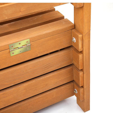 Gardeon 2 Seat Wooden Outdoor Storage Bench