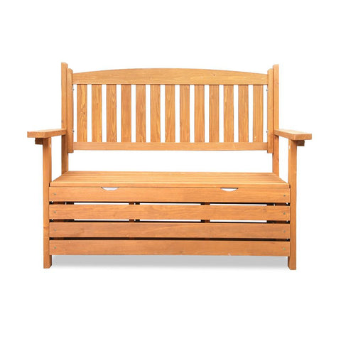 Gardeon 2 Seat Wooden Outdoor Storage Bench