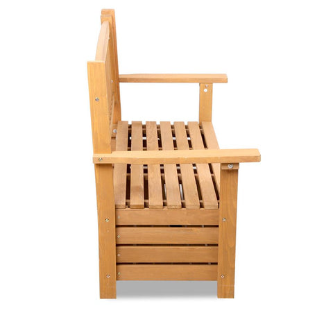 Gardeon 2 Seat Wooden Outdoor Storage Bench