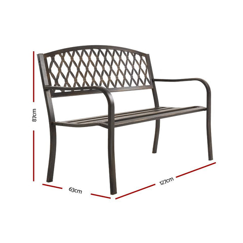 Gardeon Cast Iron Vintage Garden Bench Seat - Bronze