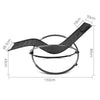 Image of Gardeon Foldable Orbital Rocking Chair - Black
