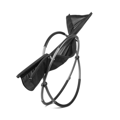 Gardeon Foldable Orbital Rocking Chair - Black