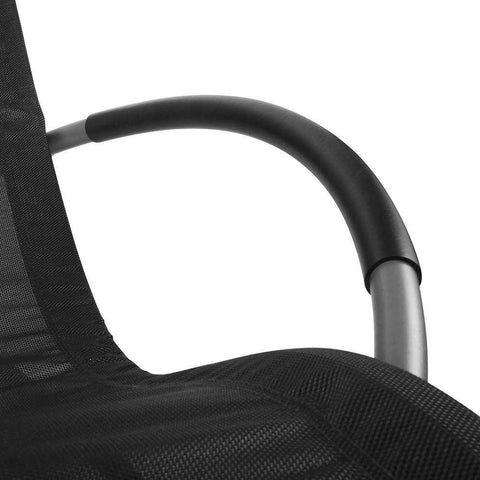 Gardeon Foldable Orbital Rocking Chair - Black